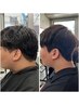 ダウンパーマ＋メンズカット　15400→9900