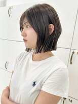 ニコ(Nico)&nbsp;【Nico】佐藤有華 ／耳掛けボブ／チャコールグレー／20代