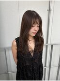大人っぽくレイヤーカットにシースルーバング