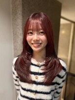 クレビア 名古屋(CreBiA)&nbsp;イルミナカラー/ブラウンレッド/シャギーレイヤー