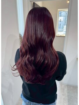 ベル サウス(BHEL south) 津市ロングレイヤーカットハッシュカット透明感カラー重めロング