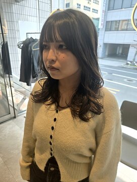 エンドット(en.) コテ巻き風パーマ 担当寺尾