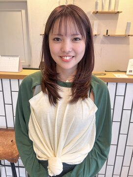 アンレッグス(ann LEGS) くすみピンクベージュカラー/ブリーチあり/10代/20代/30代