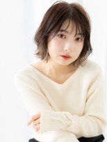ドクターズサロン LAB 小山店&nbsp;オンブレ耳掛けミストバングミディアムボブパーマn小山20代30代