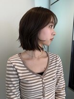 ラパンセヴェール(LA PENSEE VERT)&nbsp;オリーブブラウン×ボブレイヤーカット
