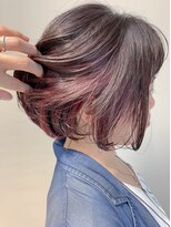テトヘアー(teto hair) bob (イルミナカラー、ピンクパープル、ショートボブ)