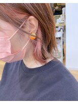 サンク ヘア アンド スパ パルシェ店(CINQ hair&spa) 《CINQ》勝見 インナーピンクベージュ♪