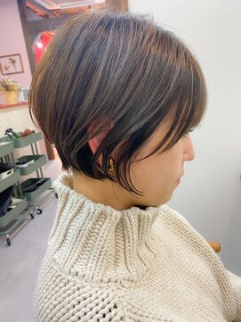 アイエン(aien) 丸みショートボブ×ショコラベージュ