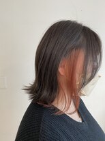 マグネット(O'magnet.)&nbsp;グレーベース／イヤリング／コーラルピンク