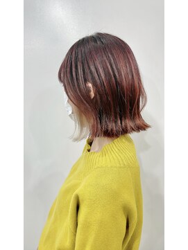 シーバイトリコ 市川(SEA by tricot) ホワイトインナー/カシスレッド