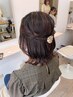 【ヘアセット＆ポイントメイク】土日祝日☆1１時～17時 ¥7000