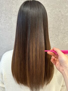 アース 三軒茶屋店(HAIR&MAKE EARTH) 三軒茶屋_レディース_ロング_ストレート_ナチュラル_髪質改善