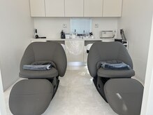 オーナー拘りのシャンプー台。ヘッドスパで極上のひとときを。