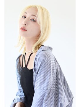 ヘアサロン ガリカ 表参道(hair salon Gallica) <miko>ケアブリーチでつくる大人カジュアルハイトーンミディアム