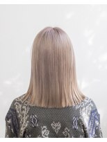 ルプラ ブリリアント(le-pla brilliant)&nbsp;切りっぱなしボブ/外ハネ/ダブルカラー/ミルクティーベージュ