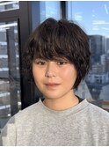 前髪カタログ/イメチェンスタイル/ウェーブパーマ/こなれミディ