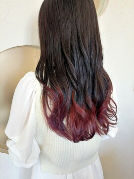 ヘアメイク シンズ レインボー(Hair Make SHIN'S RAINBOW) グラデーションカラー/パープルカラー/ブリーチ/高松