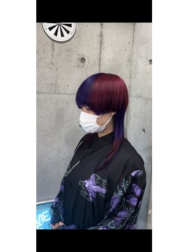 インク 渋谷(INK.) レッド×パープル