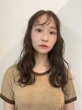 ディーエックス ウエスト(Dxxxx WEST) オリーブベージュ イルミナカラー 顔まわりカット くすみカラー