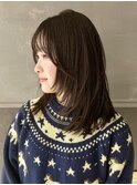 【りん指名】レイヤーカット ブラウンベージュ