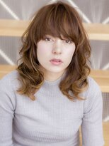 ウルフ外ハネボブイメチェンワイドバング美髪ホワイトブロンド