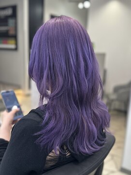 ラピス 福岡天神店(Lapis) ディープバイオレット/ブリーチ/ハイトーン/髪質改善