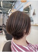 脱白髪染め。ハイライトメッシュ。