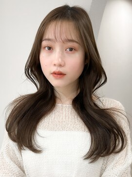 レア 表参道(L'ea) ミディアムヘア暗めカラーグランマッシュデザインカラー