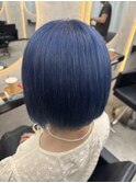 ホワイトグレージュミニウルフチェリーブラウンデジタルパーマ