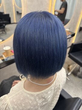 ルノン シェリー(LUNON cheliy) ホワイトグレージュミニウルフチェリーブラウンデジタルパーマ