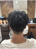 #サーフカール#スパイキーショート#ブルーブラック#船橋