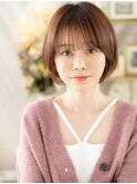 耳かけミルクティーピンク小顔ボブショートc6北浦和30代40代