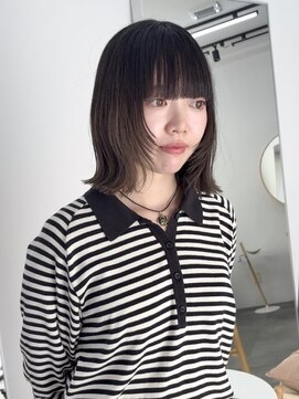 ディッシィ 立川(D'ICI) 似合わせカット/ぷつっとボブ/顔まわりレイヤー/ワイドバング