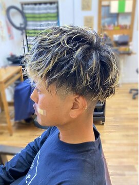 ヘアスタジオ ロメオ(hair studio Romeo) ゆるスパイラルパーマダウンバング