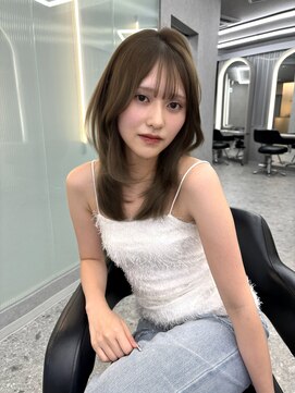 ボタン テンジン(VOTAN tenjin) 【杉本大地】韓国ヘア/ミディアムレイヤー/オリーブベージュ