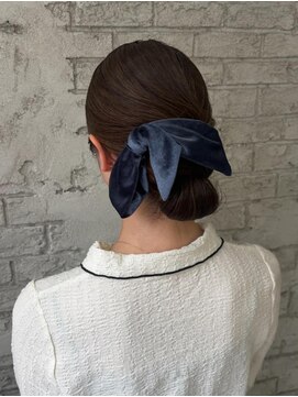 プライズ 池袋店(prize) きれいめタイトシニヨン ヘアセット 池袋 ヘアメイク