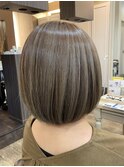 クラゲヘアー/小顔/ココアベージュ/オリーブグレー/中村