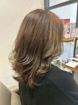 ヘア ルーナ バイ アプリーレ(hair lune by Aprire)&nbsp;透明感シルクベージュゆるふわウェーブハッシュカット30代40代