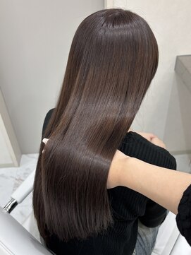 イオエ 表参道(ioe) 暗髪/グレージュ／透明感カラー/髪質改善/縮毛矯正