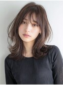 ダークブルーワンホンレイヤー/ニュアンスウルフ/デジタルパーマ