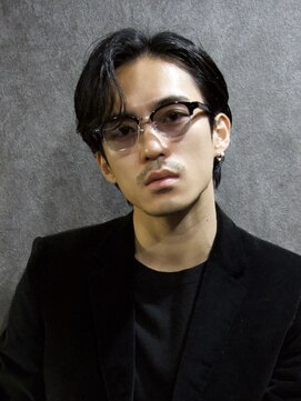 アウル 心斎橋(owl) サイドパート×センターパート×ニュアンスパーマ×大人men's