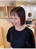 切りっぱなしボブ