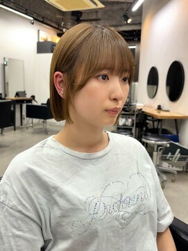 キラ 原宿(KILLA) #ブリーチなしダブルカラー＃ミルクティー＃オリーブベージュ