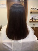  髪質再生ストレートロング