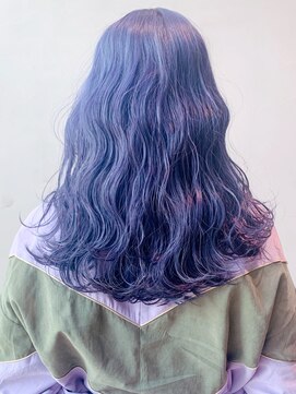 アルバム 銀座(ALBUM GINZA) ネイビー_クールショートピンクベージュボブルフ_ba309801