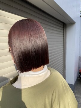 ロイジー(roijir) 表参道roijir 切りっぱなしボブ×ラベンダーカラー