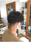 MEN'S HAIR  センターパート ツイストスパイラル コンマヘア