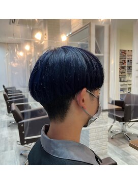 リッシュ 四街道店(Lish) マッシュ×ネイビーブルー