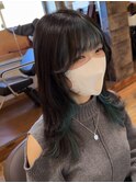 【EIGHT浦和】レディースウルフ×ライトブルーインナーカラー &nbsp;