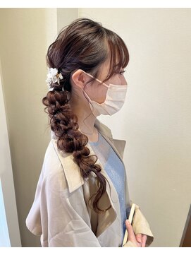 シェリ(Cheri) もこもこサイド編みおろし